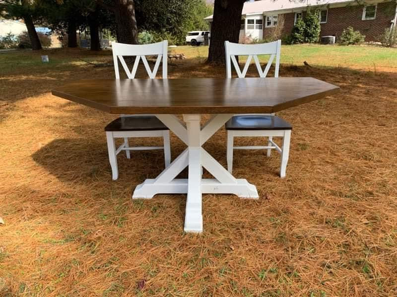 X- Trestle Pedestal Table